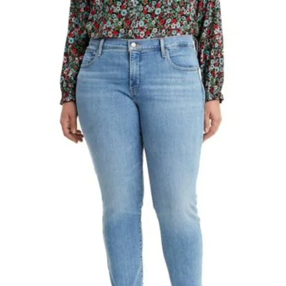 Levi's Plus-Size 311 Shaping Skinny Jeans – Oahu Morning Dew – Size 24W NWT - Picture 2 of 3